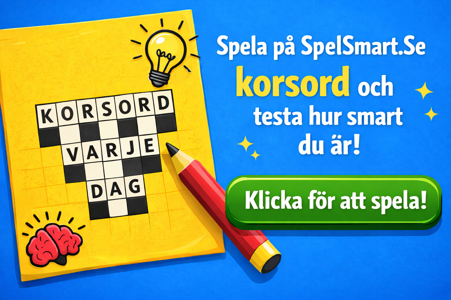 Spela korsord på SpelSmart.Se